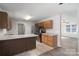 Well-designed kitchen with stainless steel appliances and a large granite countertop island at 4175 Barnell Ln, Maiden, NC 28650