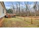 A well-maintained backyard featuring a deck, fence, and lush green space for outdoor enjoyment at 642 Brynwood Dr, Rock Hill, SC 29732