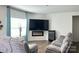 Cozy living room with comfortable seating and a modern fireplace at 7711 Bainbridge Rd, Sherrills Ford, NC 28673