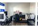 Functional office space with a desk, chair, and treadmill at 7711 Bainbridge Rd, Sherrills Ford, NC 28673