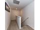 Second-floor hallway with carpet, white walls, and stairway access at 1365 Eagle Claw Dr, Kannapolis, NC 28083