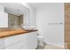 Modern bathroom with stylish vessel sink and stone shower at 137 Dellinger Dr, Statesville, NC 28625