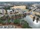 Aerial view of the community, lake, and golf course offering a picturesque view of the community at 2023 Moultrie Ct, Fort Mill, SC 29707