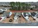 Aerial view of a well-maintained home with a two-car garage in a suburban neighborhood at 2023 Moultrie Ct, Fort Mill, SC 29707