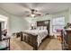 Serene main bedroom with carpet, a ceiling fan, and a large window at 2232 Mancke Dr, Rock Hill, SC 29732