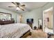 Bedroom with ceiling fan and ensuite bathroom at 2232 Mancke Dr, Rock Hill, SC 29732