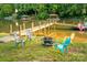 Lakefront fire pit area with a wooden dock and seating, perfect for relaxation and enjoying waterfront views at 324 Bridgewater Ln, Mooresville, NC 28117