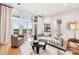 Bright living room with floor-to-ceiling windows and a comfortable seating arrangement at 572 N Church St, Charlotte, NC 28202