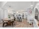 Bright kitchen with white cabinets, stainless steel appliances and a central island with barstool seating at 1420 11Th Street Nw Dr # 15, Hickory, NC 28601
