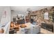 Cozy living room with stone accents, comfortable seating, and a warm fireplace at 1420 11Th Street Nw Dr # 15, Hickory, NC 28601