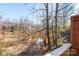 Relaxing view of the creek and woods from the balcony provides a peaceful retreat at 1420 11Th Street Nw Dr # 15, Hickory, NC 28601