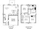 Detailed floor plan showcasing the layout of this two-story home with living room, kitchen, bedrooms, and garage at 137 Woodbridge Cir, Mount Holly, NC 28120