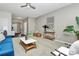 Bright living room with stylish furniture, neutral colors, and a comfortable layout for entertaining guests at 137 Woodbridge Cir, Mount Holly, NC 28120