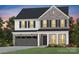 Charming two-story home with a brick and vinyl facade, black shutters, and a well-maintained front yard at 13705 Roderick Dr # 194, Huntersville, NC 28078