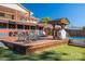 Backyard patio with outdoor seating, a grill, and an above ground pool, perfect for entertaining at 1501 Fern Forest Dr, Gastonia, NC 28054