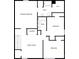 Detailed floorplan illustrating the second floor layout with bedrooms, bathrooms, and a laundry room at 3113 Ellingford Rd, Charlotte, NC 28214