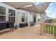 Spacious back deck features grill and overlooks the backyard at 3114 Woodlands Creek Dr, Monroe, NC 28110