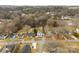 Aerial view of the property showcasing its location and surrounding neighborhood at 590 Main Sw St, Concord, NC 28027