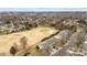 Aerial view of the residential area with golf course in a nice community at 8412 Brookings Dr, Charlotte, NC 28269
