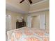 Spacious bedroom with a walk-in closet and neutral colored walls at 9904 Duane Ct, Huntersville, NC 28078