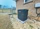 Home exterior with Goodman AC unit and neat landscaping on a stone ground at 114 Eller Rd, Gastonia, NC 28056