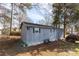 Outdoor storage building has double doors, regular entry door, and steps at 115 Setter Ct, Statesville, NC 28625