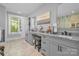 Bathroom boasts double vanity with granite countertops and great natural light at 129 Ryleigh Dan Pl, Mooresville, NC 28115