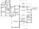 A detailed floor plan of the first floor layout at 129 Ryleigh Dan Pl, Mooresville, NC 28115