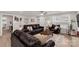 Inviting living room featuring hardwood floors, a ceiling fan, and comfortable, modern furnishings at 3041 Mulberry Ln, Lancaster, SC 29720