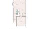 Detailed first-floor plan showcasing the layout, dimensions, and flow of the living spaces, kitchen, and garage at 3899 Center Place Dr, Harrisburg, NC 28075