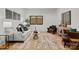 Cozy living room with modern sofa, textured rug, and stylish decor at 5520 Chedworth Dr, Charlotte, NC 28210
