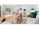Open concept living room with decorative wall hangings, and comfortable seating at 5610 Farmbrook Dr, Charlotte, NC 28210