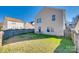 Fenced backyard with a well-maintained lawn, offering a private outdoor space at 6523 Matlea Ct, Charlotte, NC 28215