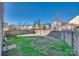 Fenced backyard with mature trees and grassy area, offering plenty of space for outdoor activities at 6523 Matlea Ct, Charlotte, NC 28215