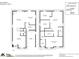 Detailed floor plan of a two-story home layout with dimensions at 6523 Matlea Ct, Charlotte, NC 28215