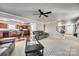 Open concept living area connecting the kitchen and living room, ideal for entertaining at 6523 Matlea Ct, Charlotte, NC 28215