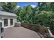 Spacious deck with wood railing, a grill, and views of the surrounding trees at 705 Drew Ave, Fort Mill, SC 29708