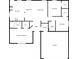 Detailed floor plan showcasing the layout, including the primary bedroom, kitchen, and garage at 7926 Sir Barton Ct, Charlotte, NC 28215