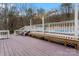Large outdoor deck with built-in seating surrounding outdoor pool at 946 Laurelwood Dr, Clover, SC 29710