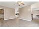 Spacious open concept living room with access to the kitchen and a fireplace at 946 Laurelwood Dr, Clover, SC 29710