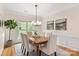 Elegant dining room featuring a wooden table, stylish chairs, and natural light at 1006 Baldwin Ln, Waxhaw, NC 28173