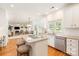 Bright, open kitchen with granite countertops, stainless steel appliances, and an island with seating at 1006 Baldwin Ln, Waxhaw, NC 28173