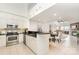 Contemporary kitchen open to the dining room and living space at 1008 Southwest Dr # 8, Davidson, NC 28036