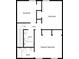 Second-story home floorplan featuring primary bedroom and two standard bedrooms with two bathrooms at 10905 Park Rd, Charlotte, NC 28226