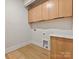 A laundry room features upper cabinets and countertop space at 1516 N Caldwell St, Charlotte, NC 28206