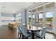 Bright dining area with large windows, an round table, and seating for up to six people at 2014 Mantle Ridge Dr, Indian Trail, NC 28079