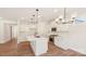 Bright, modern kitchen with a center island, stainless steel appliances, and elegant pendant lighting at 237 Miramar Dr, York, SC 29745