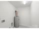Basement with water heater and hookups at 2425 Ellen Ave, Charlotte, NC 28208