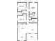 Detailed floor plan showcasing layout with three bedrooms and open kitchen, dining, and living spaces at 2425 Ellen Ave, Charlotte, NC 28208