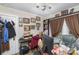 Comfortable home office featuring a large desk, built-in bookshelves, and classic decor at 306 W 2Nd St, Cherryville, NC 28021